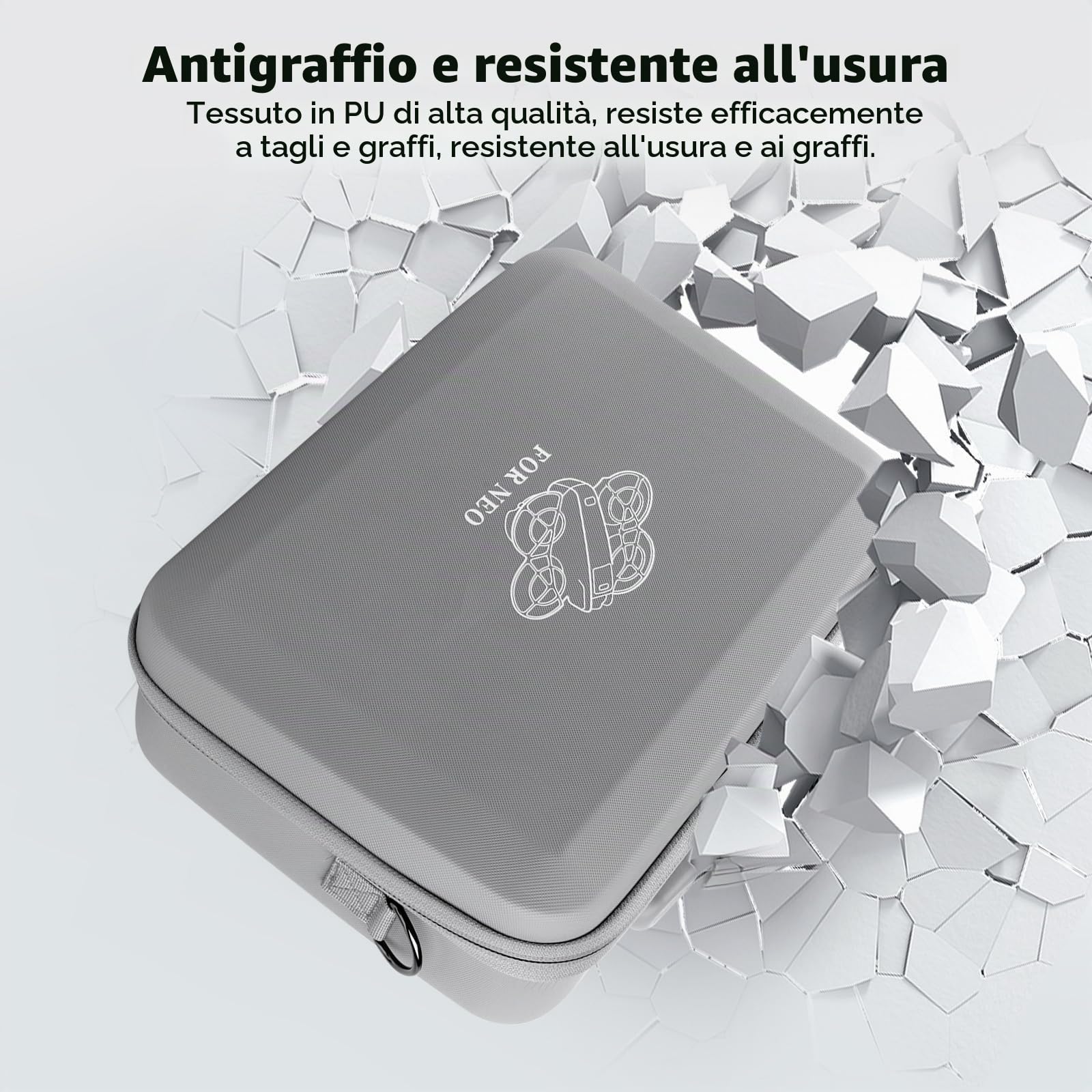 Custodia da Trasporto per DJI Neo,Borsa Portatile Compatta e Impermeabile per DJI Neo Fly More Combo,RC-N3 Telecomando e Accessori,Borsa da Viaggio Protetta per Drone