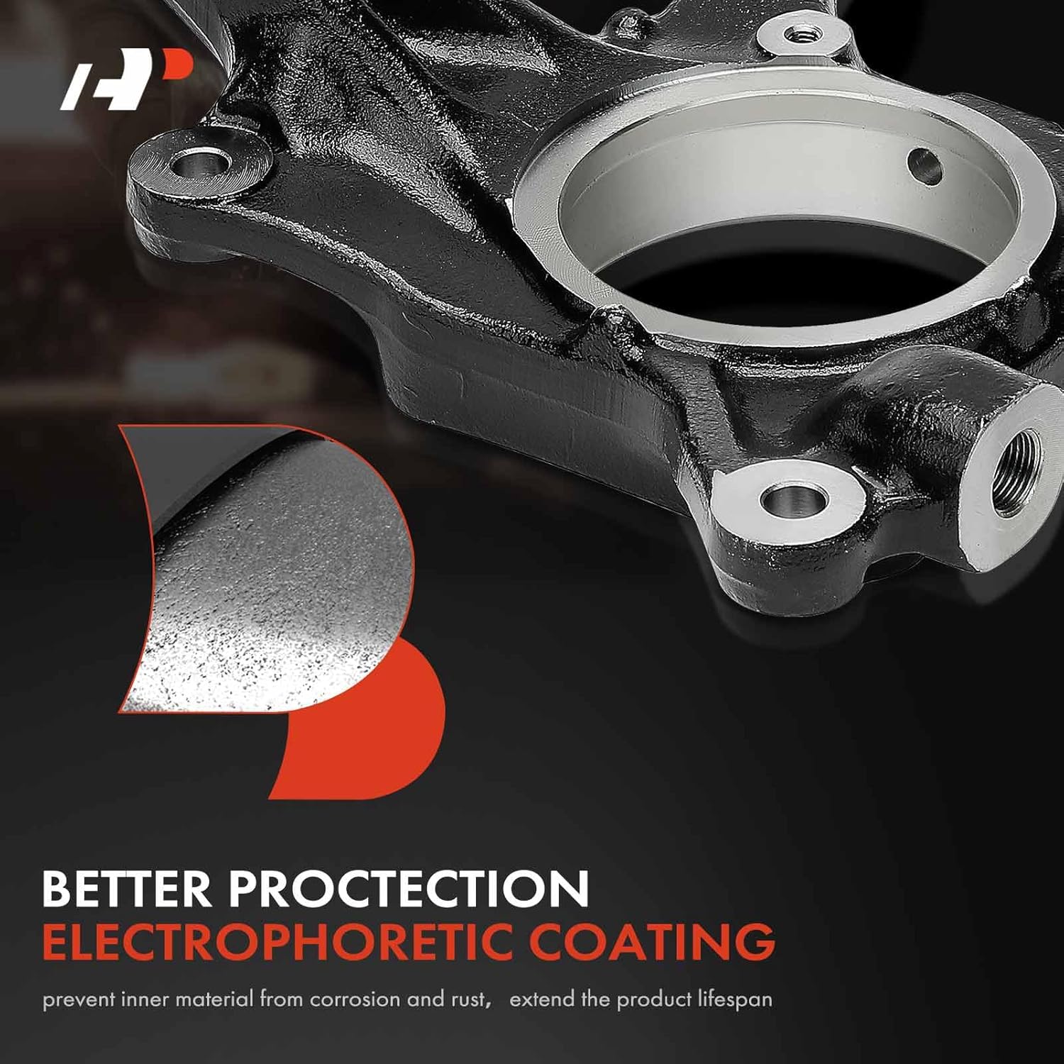 A-Premium Front Suspension Steering Knuckle Compatible with Toyota Tundra 2007-2015, Sequoia 2008-2015, Left Driver Side