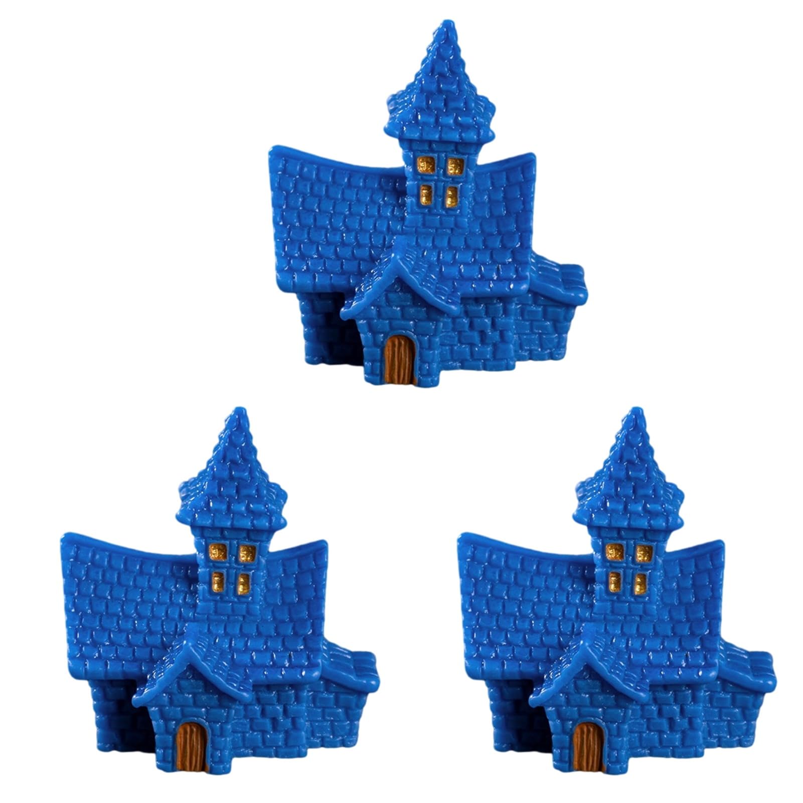sugerou 3Pcs Halloween Mini Resin Figurines Spooky Pumpkin Ghost Decor