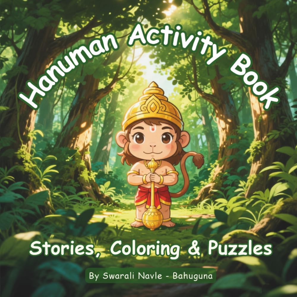 Hanuman Activity Book: Stories, Coloring & Puzzles