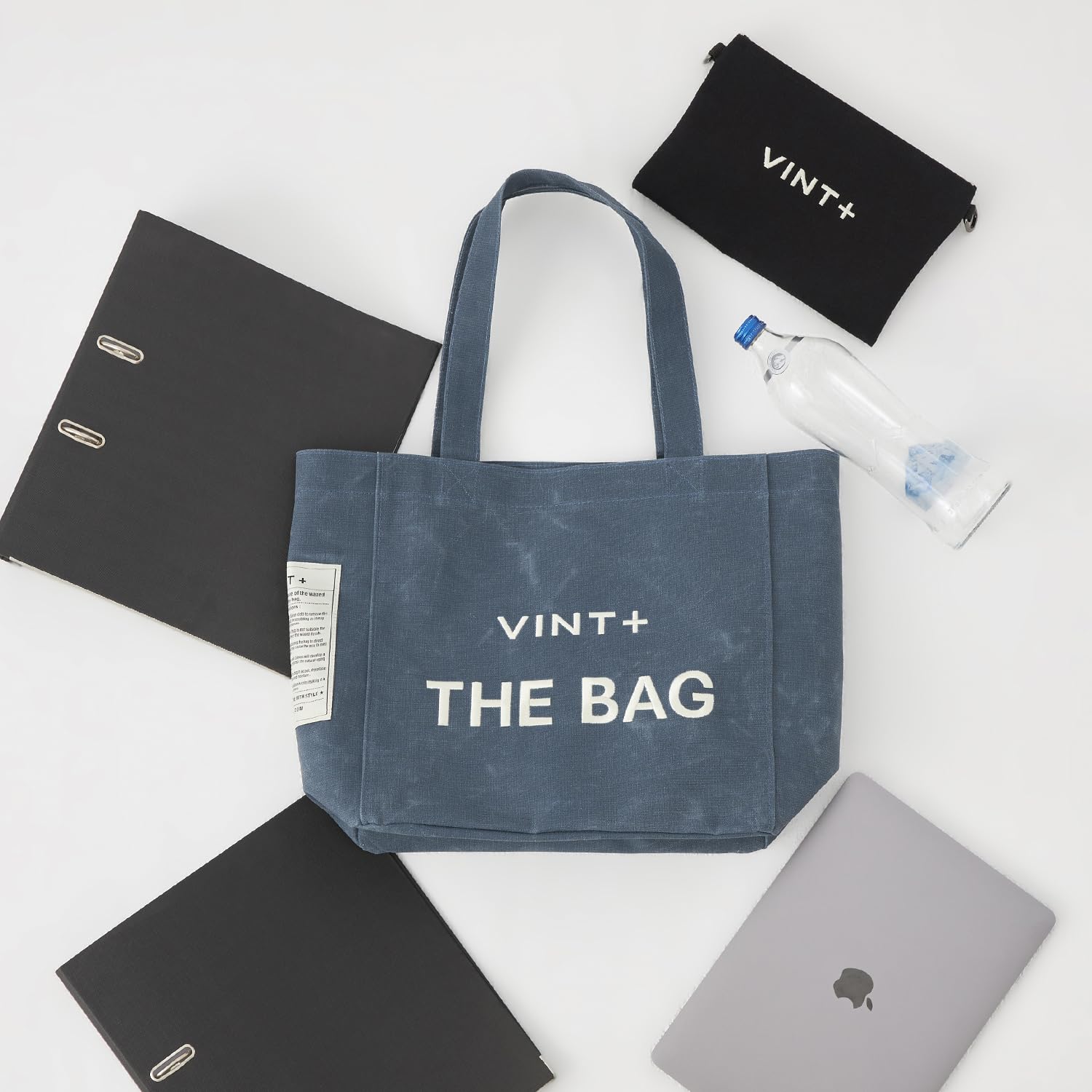 VINT+ Canvas Bag Damen Handtasche – Moderne Schultertasche mit wählbarem Tragegurt – Casual Shopper Tasche ideal für Arbeit, Uni, Schule oder Reise | Wasserabweisend, 100% Baumwolle