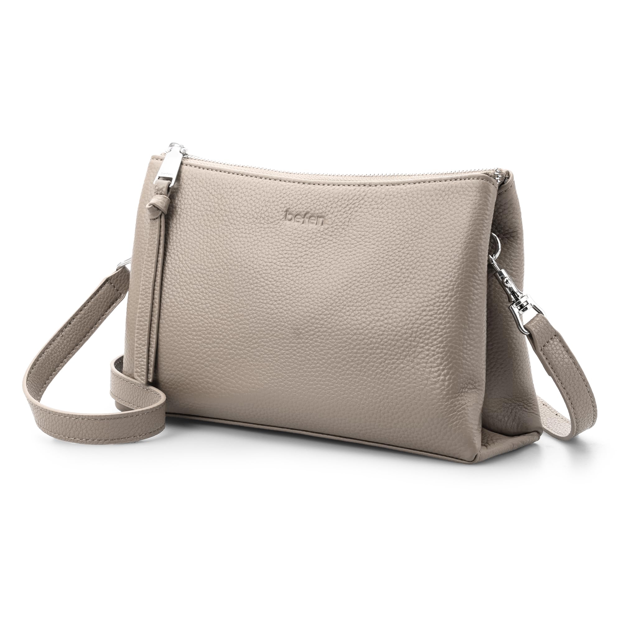 befen Genuine Leather Crossbody Bags for Women Small RFID Leather Cross Body Purses Shoulder Handbags