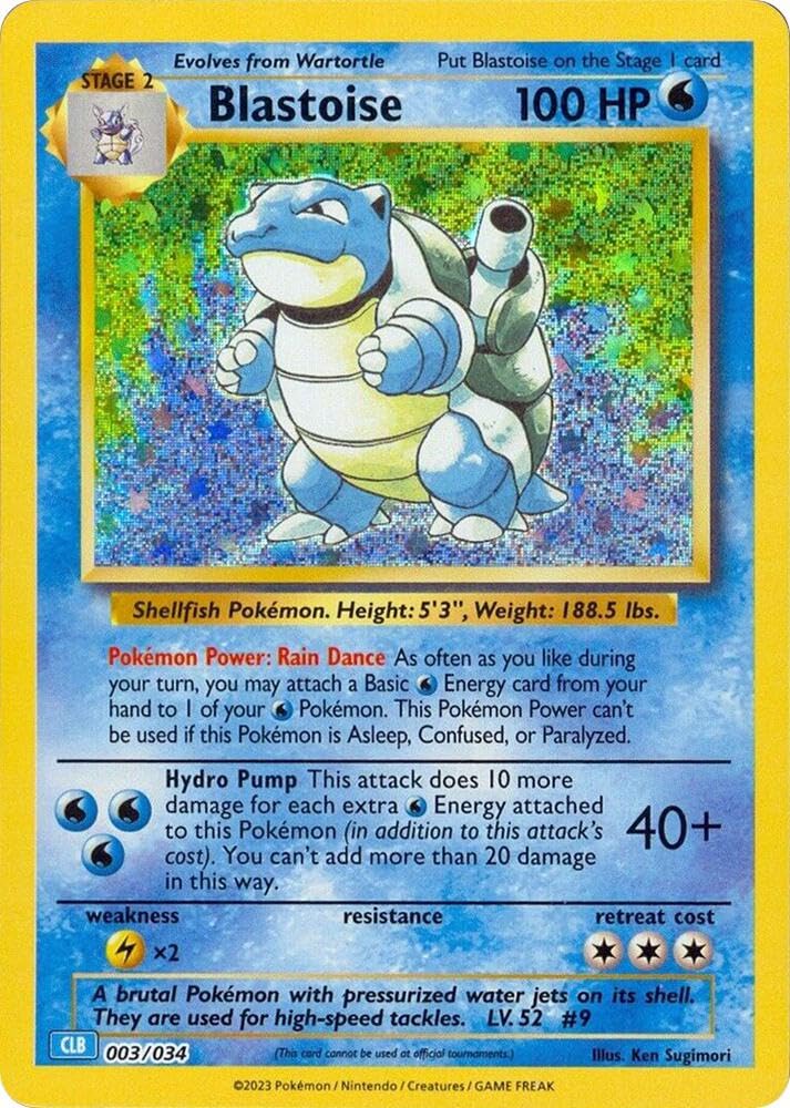 カメックス　Blastoise-Holo Blastoise Pokemon Card 1st Edition Japanese Expedition 108