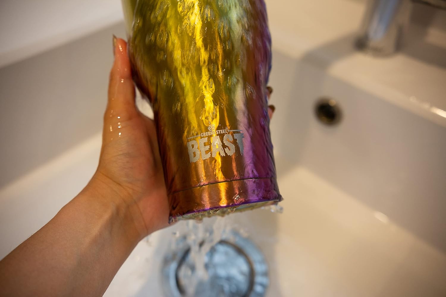 Beast 20 oz Tumbler Stainless Steel Vacuum Insulated Coffee Ice Cup Double Wall Travel Flask (Rainbow) - Image 4