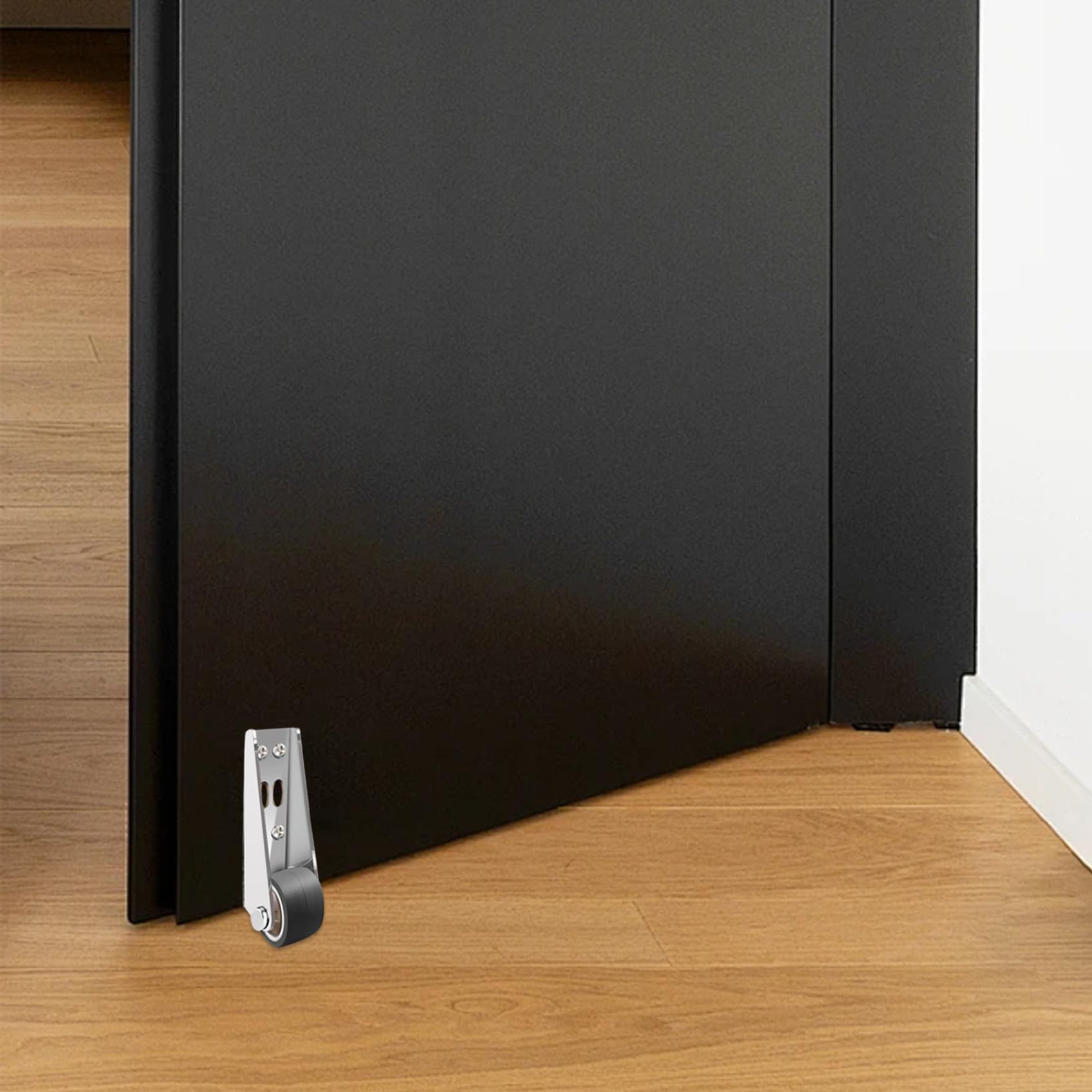 Rueda para puerta, rueda de soporte inclinada para puerta de goma termoplástica, ruedas pequeñas, direccional con tornillos para de madera de jardín, valla de jardín, ruedas para puertas