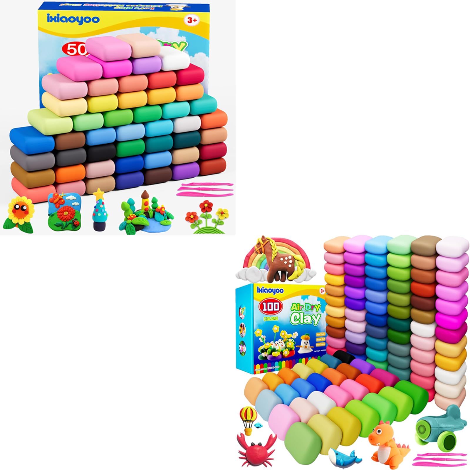 Amazon.com: Air Dry Clay Set, 150Pcs Modeling Clay for Kids, Soft