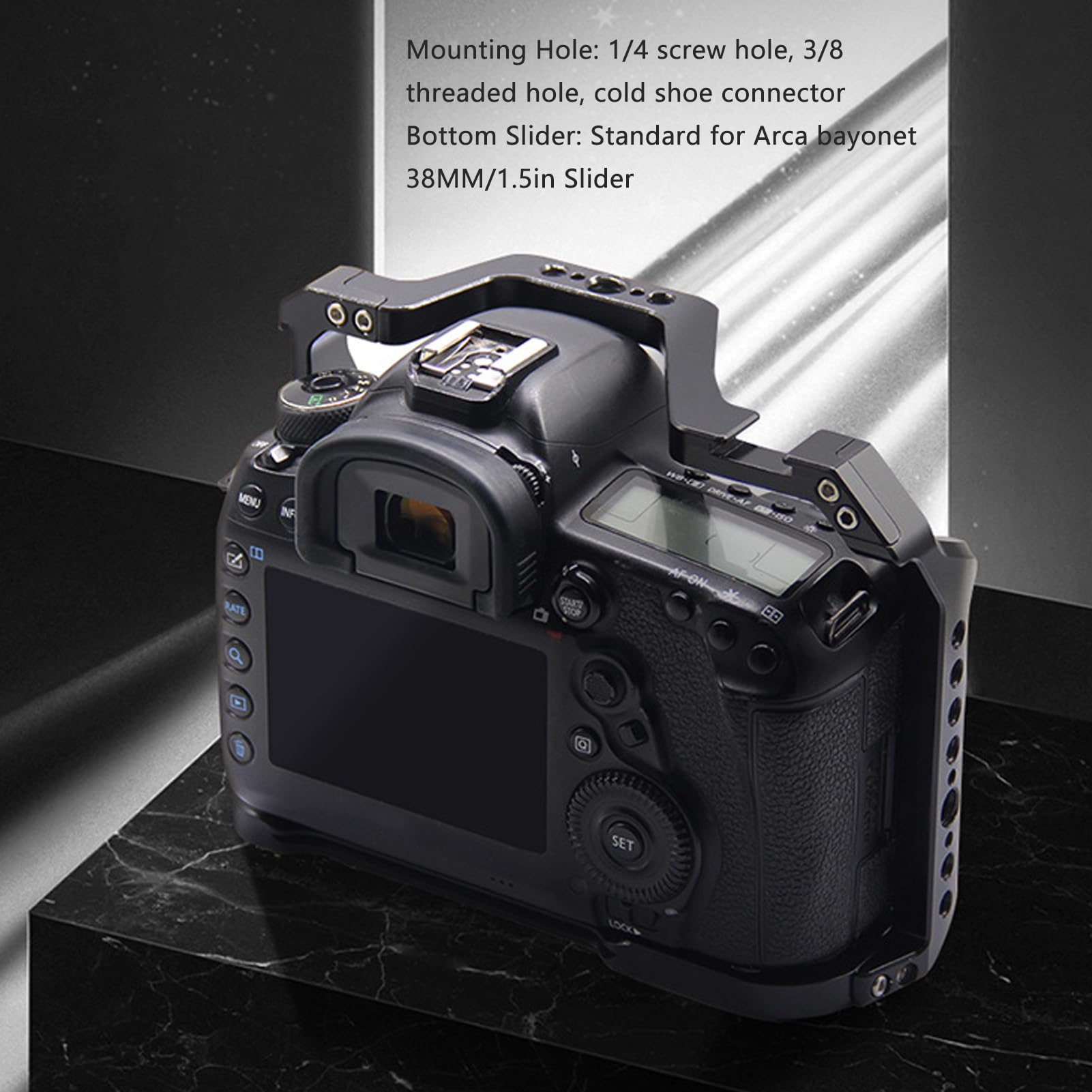 Amazon | 5DMark3 5DMark4用カメラフルケージ、1/4ネジ穴、3/8ネジ穴