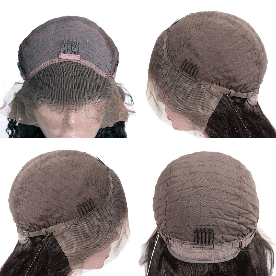 13x4 Lace Front Wigs For Black Women Pre Plucked Natural Black Glueless 280% Density Kinky Curly Brazilian Human Hair Wigs 22 Inch - Image 3