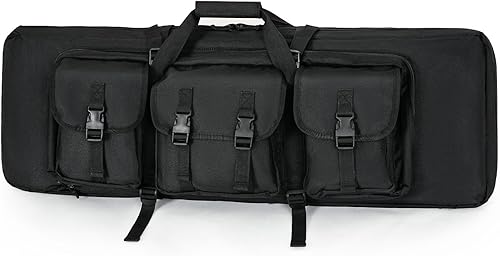 PERFBAGS Bolsa de rifle doble suave táctica larga para rifle mochila, estuche portátil para almacenamiento y transporte de armas de fuego, adecuada
