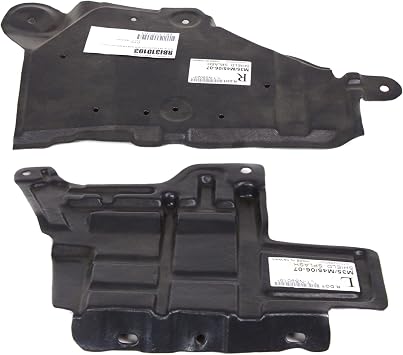 Go-Parts - Engine Splash Shield Pair/Set for Infiniti M35 / M45 2006-2010, Under Cover, Right Passenger and Left Driver, Sedan Replacement 74814EG000,75894EG000 IN1228109,IN1228110 2007