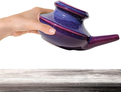 Miniatura 4 de Baraka Kit completo de herramientas de cuidado sinusal para el hogar  Neti Pot morado 01fl oz de aceite esencial de 2 oz enjuague de sal mineral