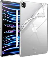 JETech Capa para iPad Pro 11 Polegadas Modelo 2022/2021/2020 (4ª/3ª/2ª Geração), Tampa À Prova de Choque Fina Transparente Macia da Tabuleta de TPU, Suporte para 2º Carregamento de Pencil (Claro)
