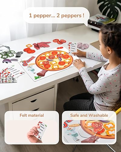 Miniatura 2 de CHEFAN Juguetes para niños pequeños, juguetes de aprendizaje de números para niños pequeños, juegos de matemáticas preescolares, manipuladores para