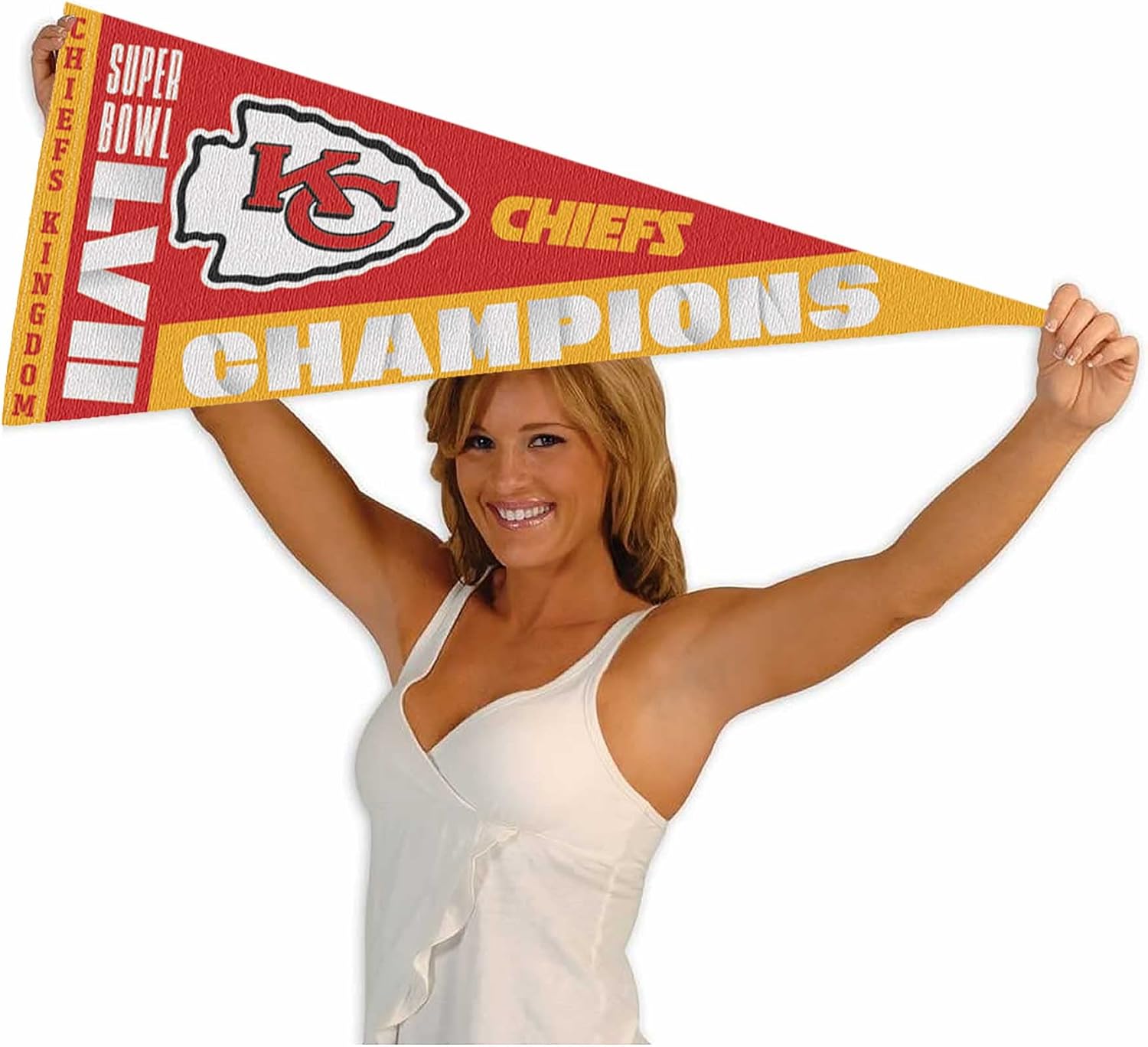 WinCraft Kansas City Chiefs Super Bowl LVII 2022 2023 Champions Full Size Pennant