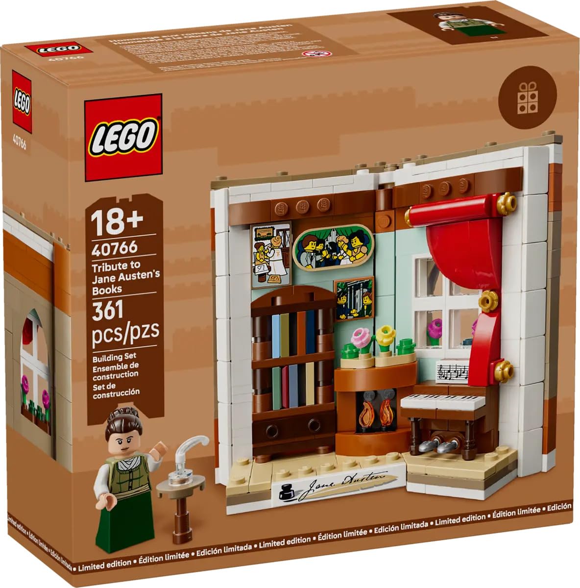 Amazon.com: LEGO Tribute to Jane Austen's Books 40766 : Toys & Games