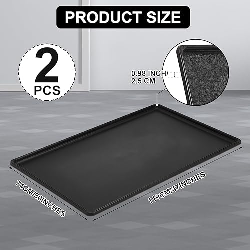 Miniatura 8 de Bandeja de goteo automática de aceite para debajo del automóvil, bandeja de aceite de plástico para mantener el garaje, sala de exposición, entrada,