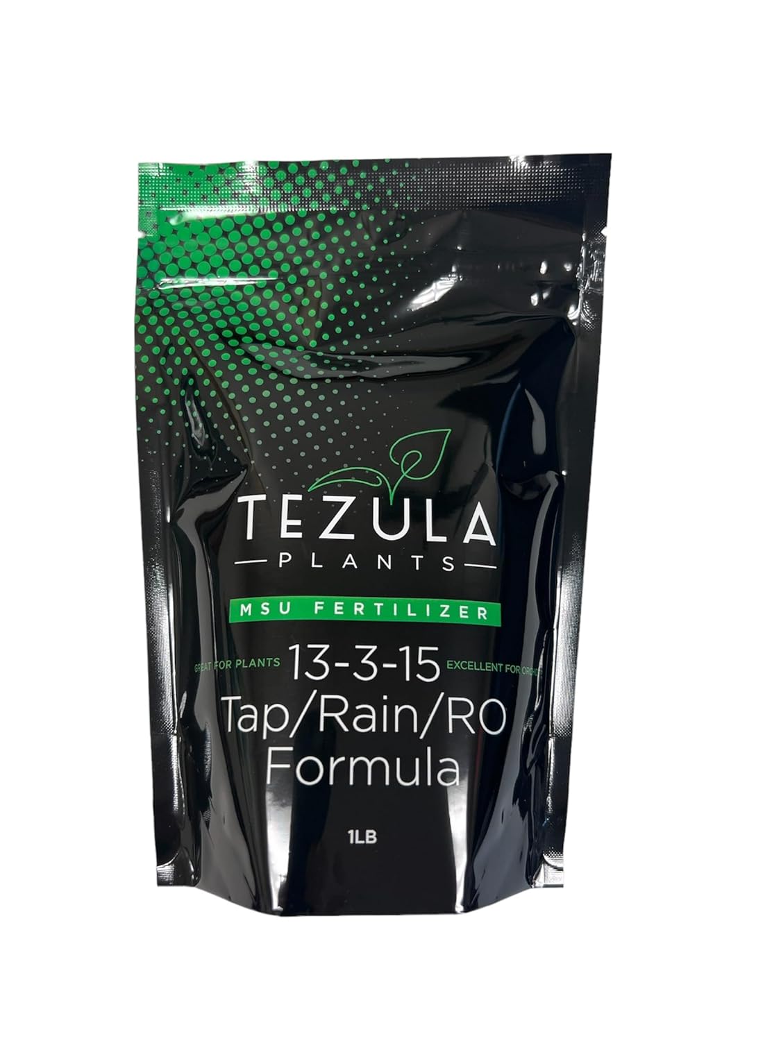 MSU Orchid Fertilizer 13-3-15 (Greencare) Reverse Osmosis, Rain, Tap Water Formula. 1 Pounds, Scoop Included