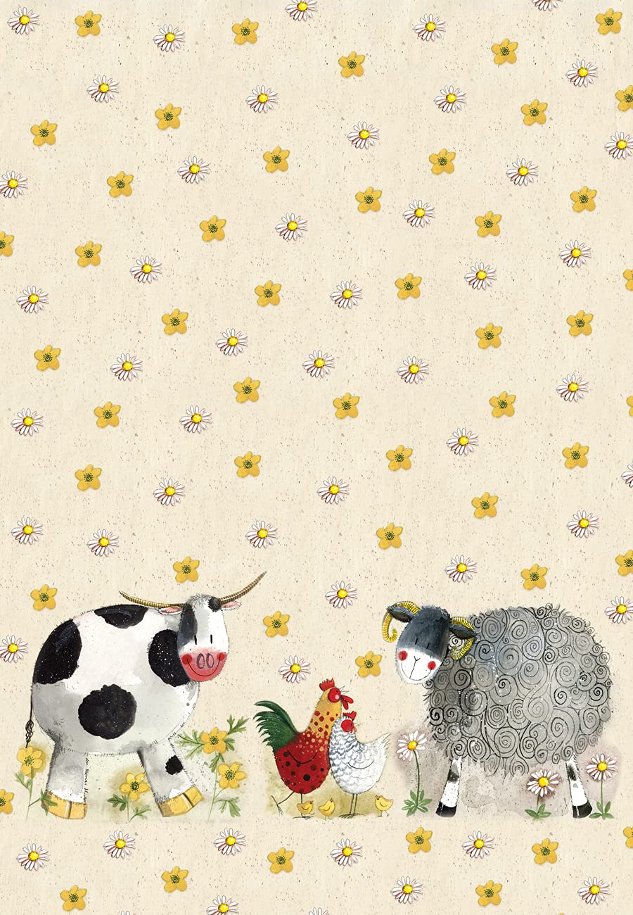 Alex Clark Art Ltd Alex Clark Daisyfield Farm Animals Tea Towel - 100% Cotton