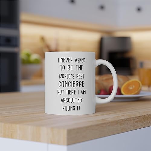 Miniatura 3 de World's Best Concierge Mug - Divertido regalo de conserjería - Taza de café de conserjería - Cita de conserje - Mejor conserje de todos los tiempos