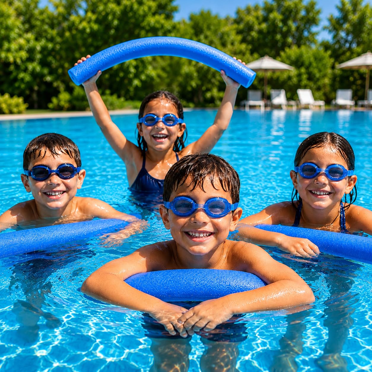 Fitfix® Swimming Foam Noodles for Training Floating for Kids & Adults 1.5 Meter Length-Pool Decoration Item for Boys and Girls Larning Swim Pack of 1-image-27
