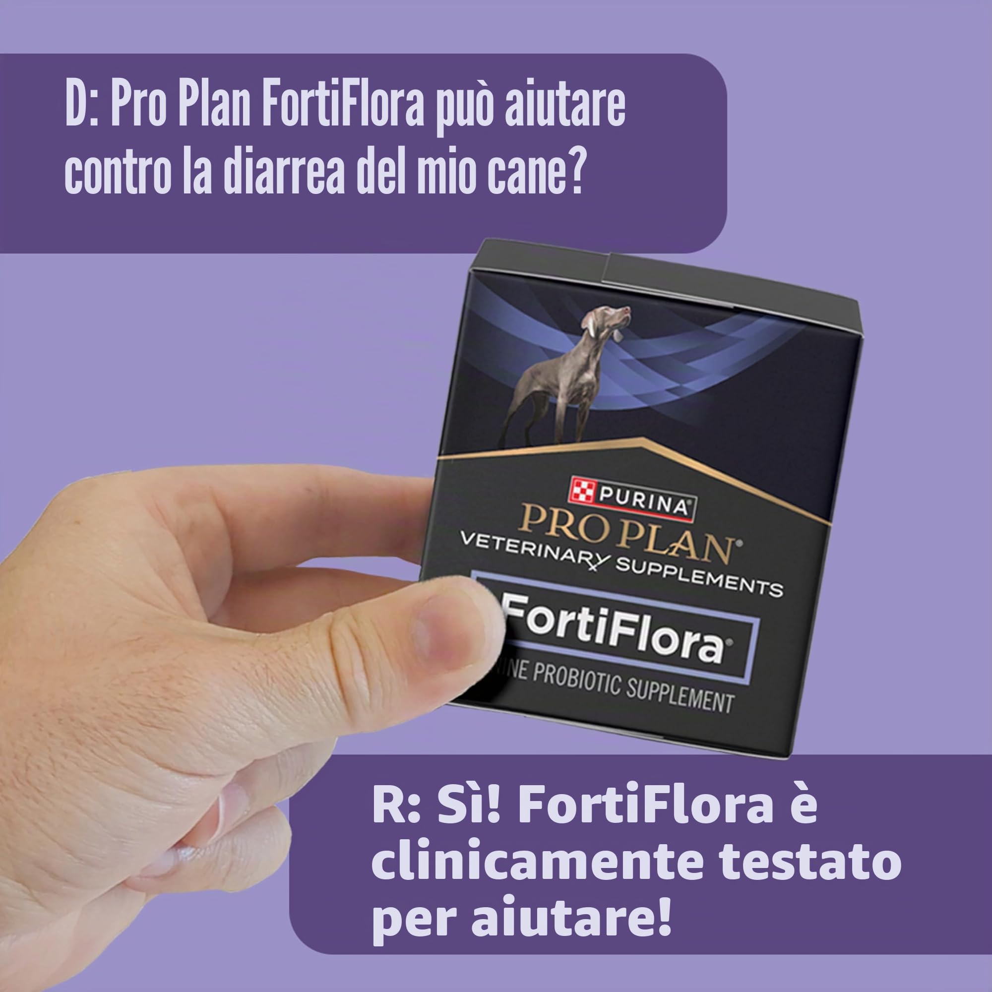 Purina Fortiflora Canine, (30 bustine per confezione) dieta veterinaria