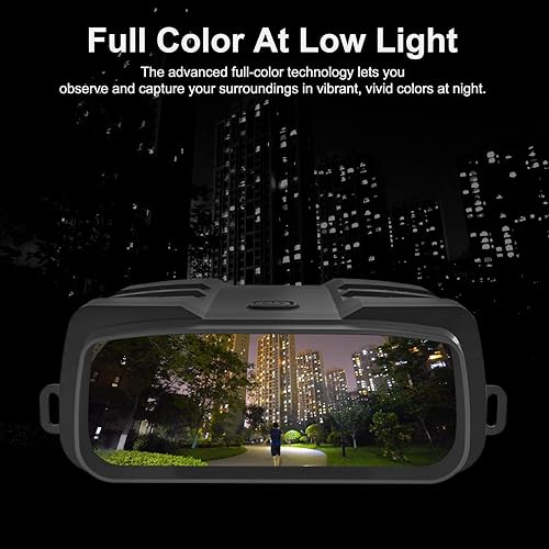 Miniatura 2 de VABSCE Binoculares digitales de visión nocturna 1080p FHD rango de visión de 1640 pies infrarrojo superior de 5 W gafas nocturnas con sensor COMS de