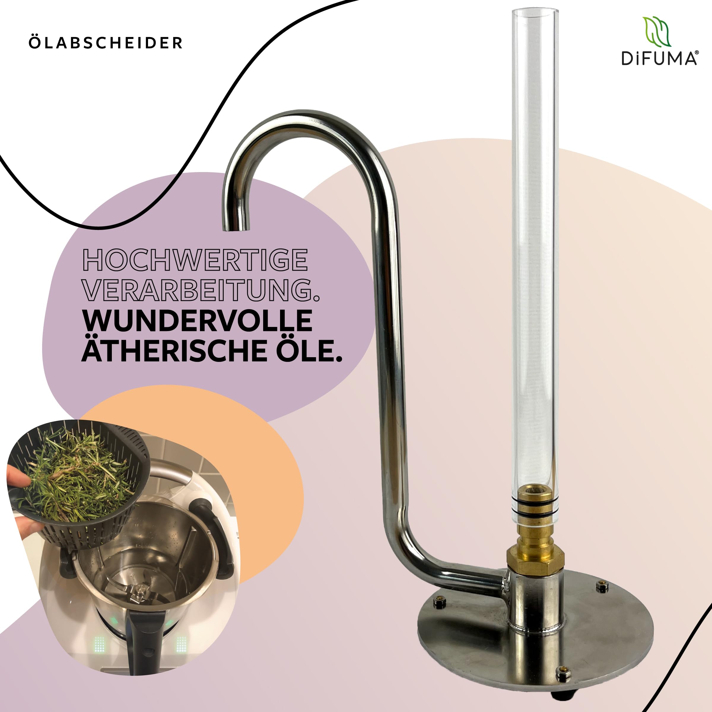 Ölabscheider Edelstahl & Glas