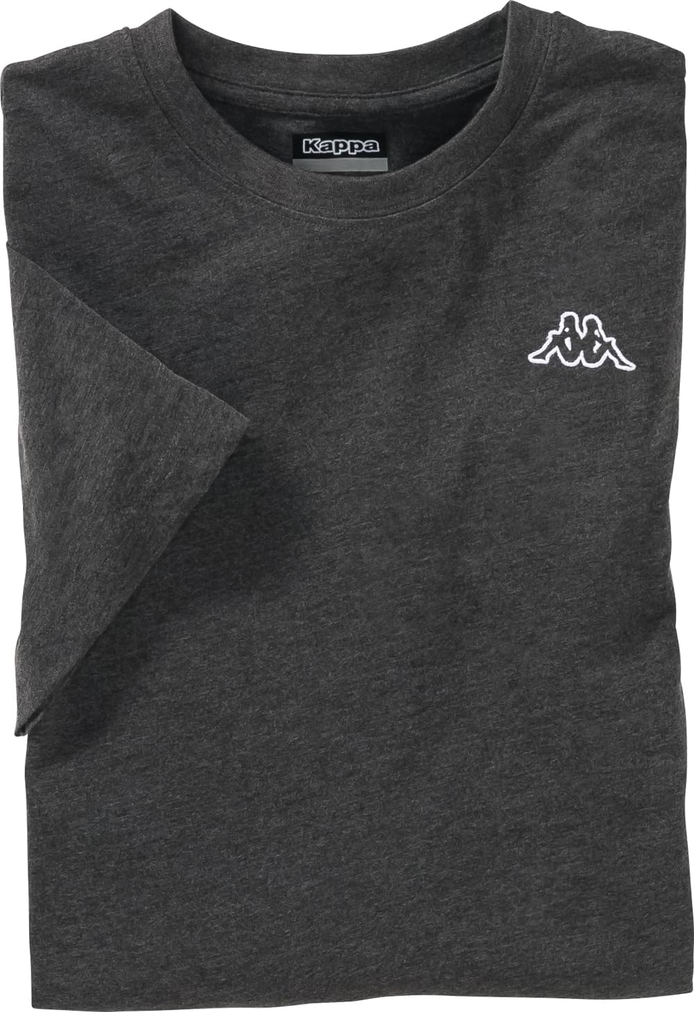 T-shirt Kappa Homme XL Noir Coton – Manches Courtes Col Rond – Occasion Parfait état