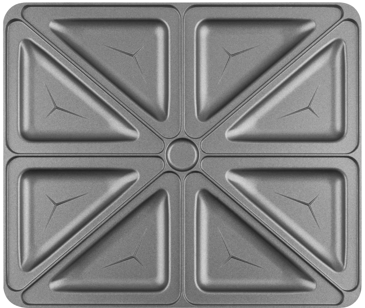 Concept SV3081 Sandwichmaker mit Dreieckplatten FAMILY 1200 W, Weiß/Grau