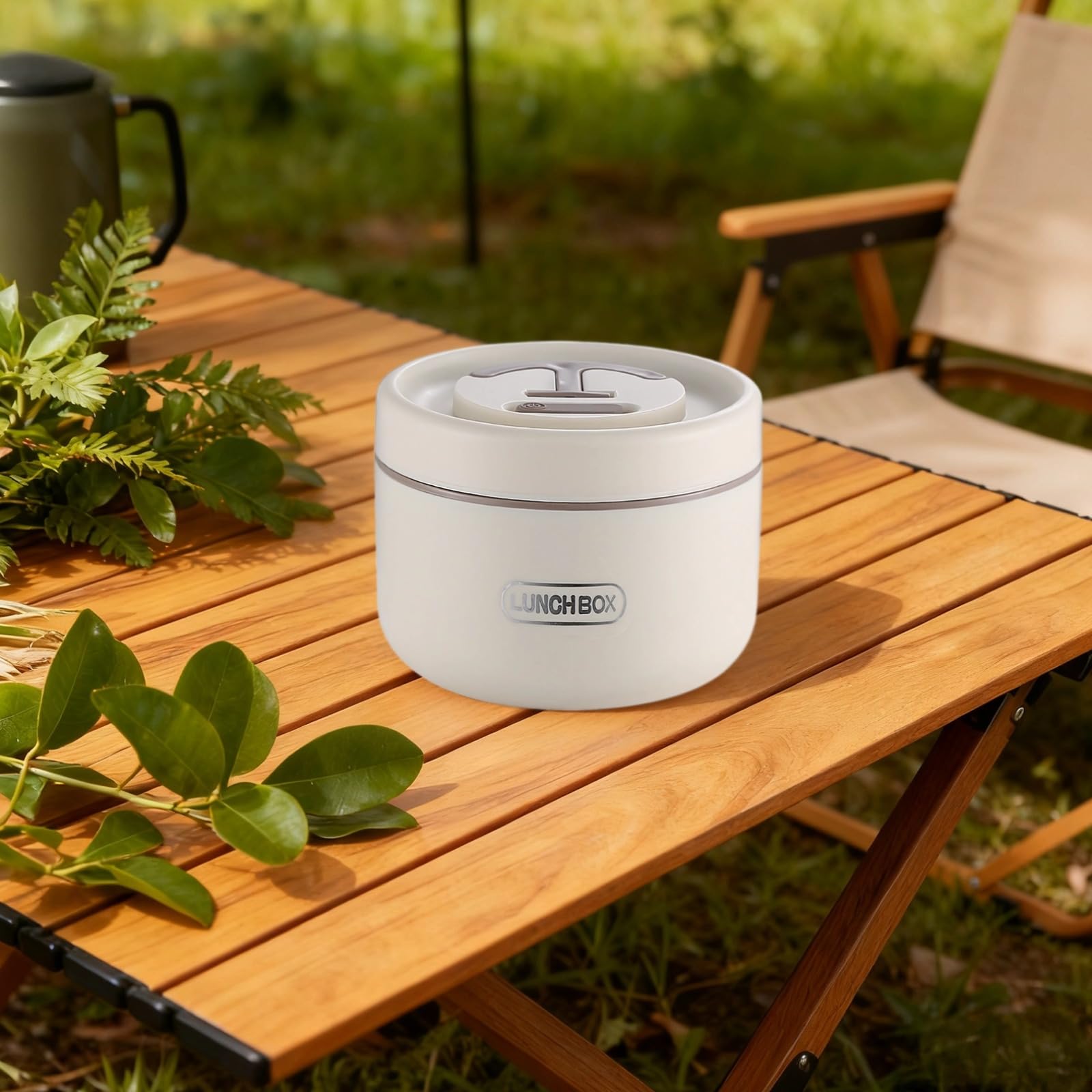 Boîte Bento isolante en acier inoxydable 304 pour adultes, hermétique, double paroi thermique, utilisable au micro-ondes, capacité 21,9 fl oz / 650 ml, pour travail, école et pique-nique