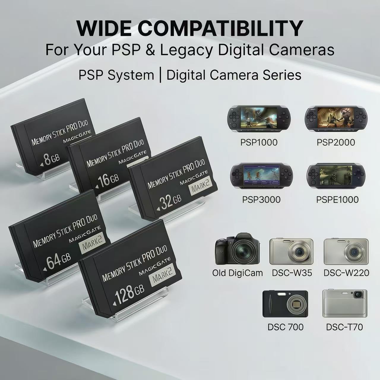 Amazon | 8GB Memory Stick Pro Duo MARK2 – PSP1000/2000/3000、Cyber