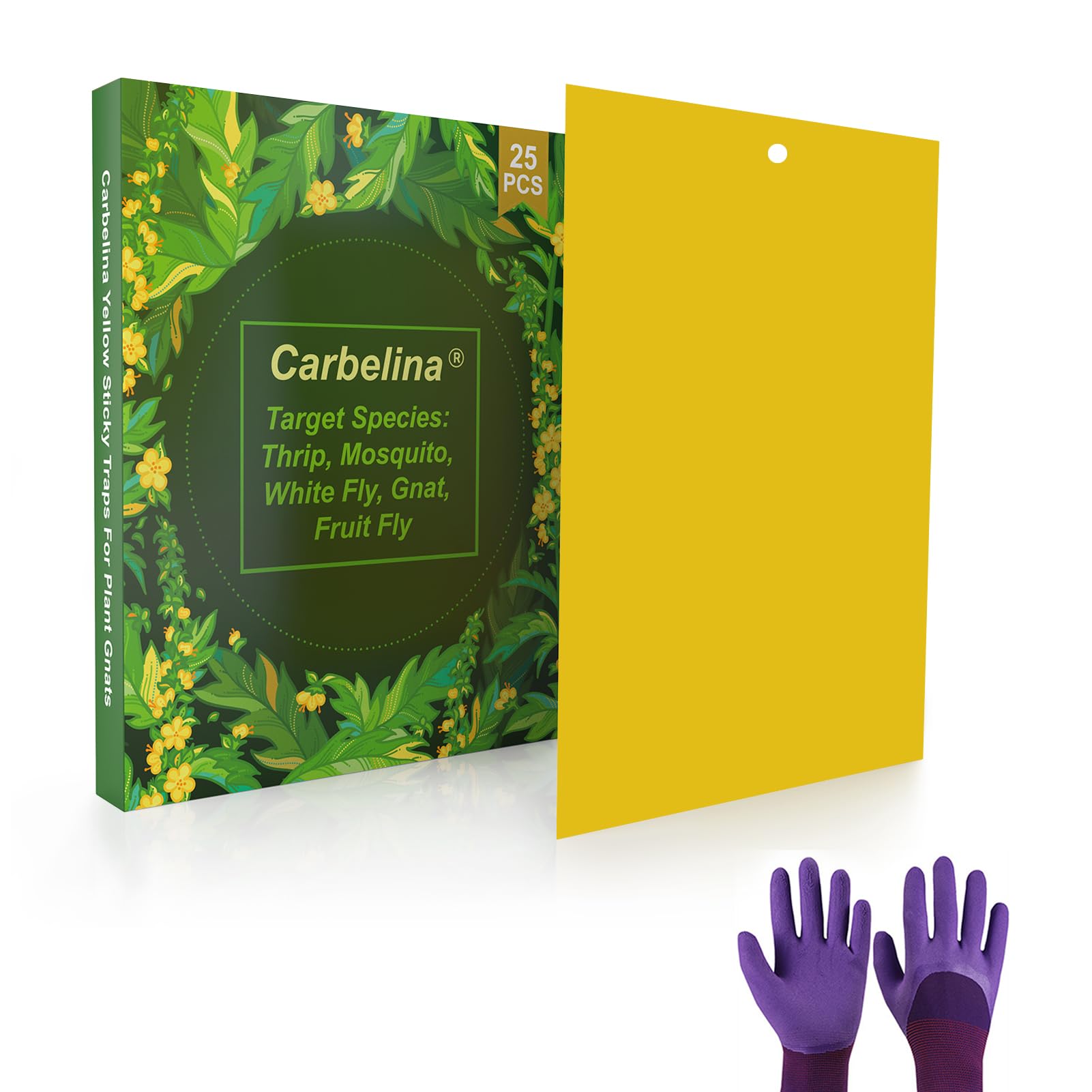 Carbelina 25-Pack Yellow Sticky Traps
