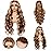 Aaliweya Highlight Lace Front Wigs Human Hair 4/27 Ombre 13x4 Body Wave Lace Frontal Wig for Women 180% Density Glueless Honey Blonde Wig Full and Thick Super Soft 20 inch