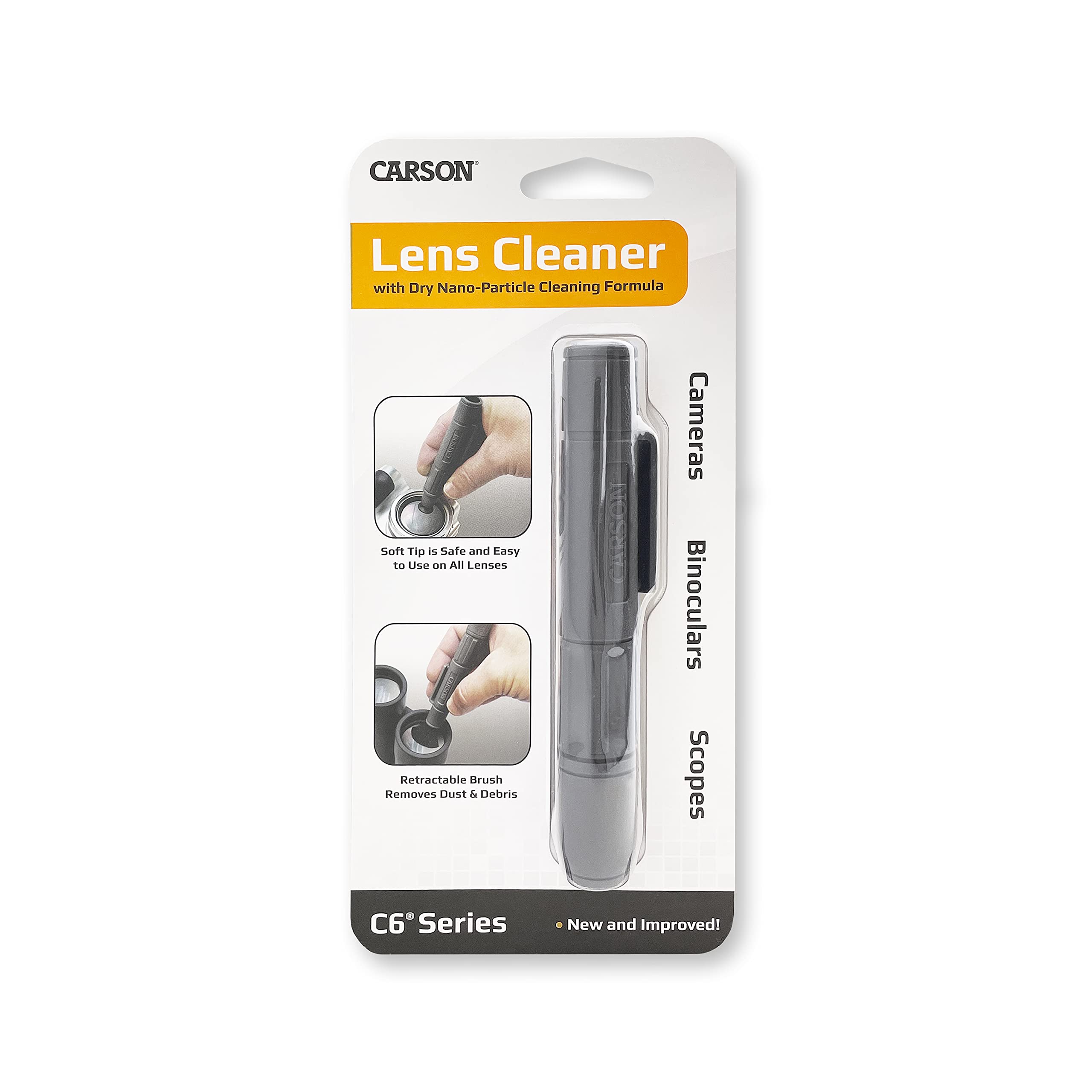 Amazon.com : Carson C6 Lens Cleaner with Dry Nano-Particle
