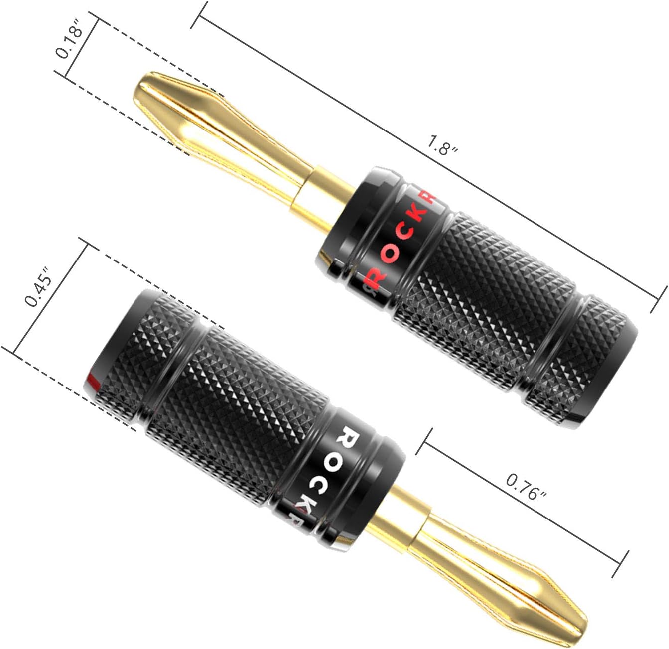 Frее Shірріng оƒƒеr ROCKRIX 24 pcs Banana Plugs, Dual Closed Screw 24K Gold Plated Banana Connectors for Speaker Wire, Wall Plate, Home Theater, Audio/Video Receiver, Amplifiers and Sound Systems (12 Pairs) Blасk Frіdау - 80% оƒƒ ROCKRIX 24 pcs Banana Plugs, Dual Closed Screw 24K Gold Plated Banana Connectors for Speaker Wire, Wall Plate, Home Theater, Audio/Video Receiver, Amplifiers and Sound Systems (12 Pairs)
