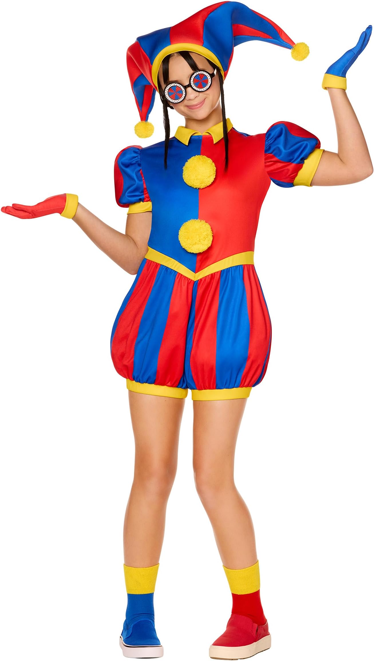 Spirit Halloween The Amazing Digital Circus Kids Pomni Costume | Officially Licensed | Complete with Accessories