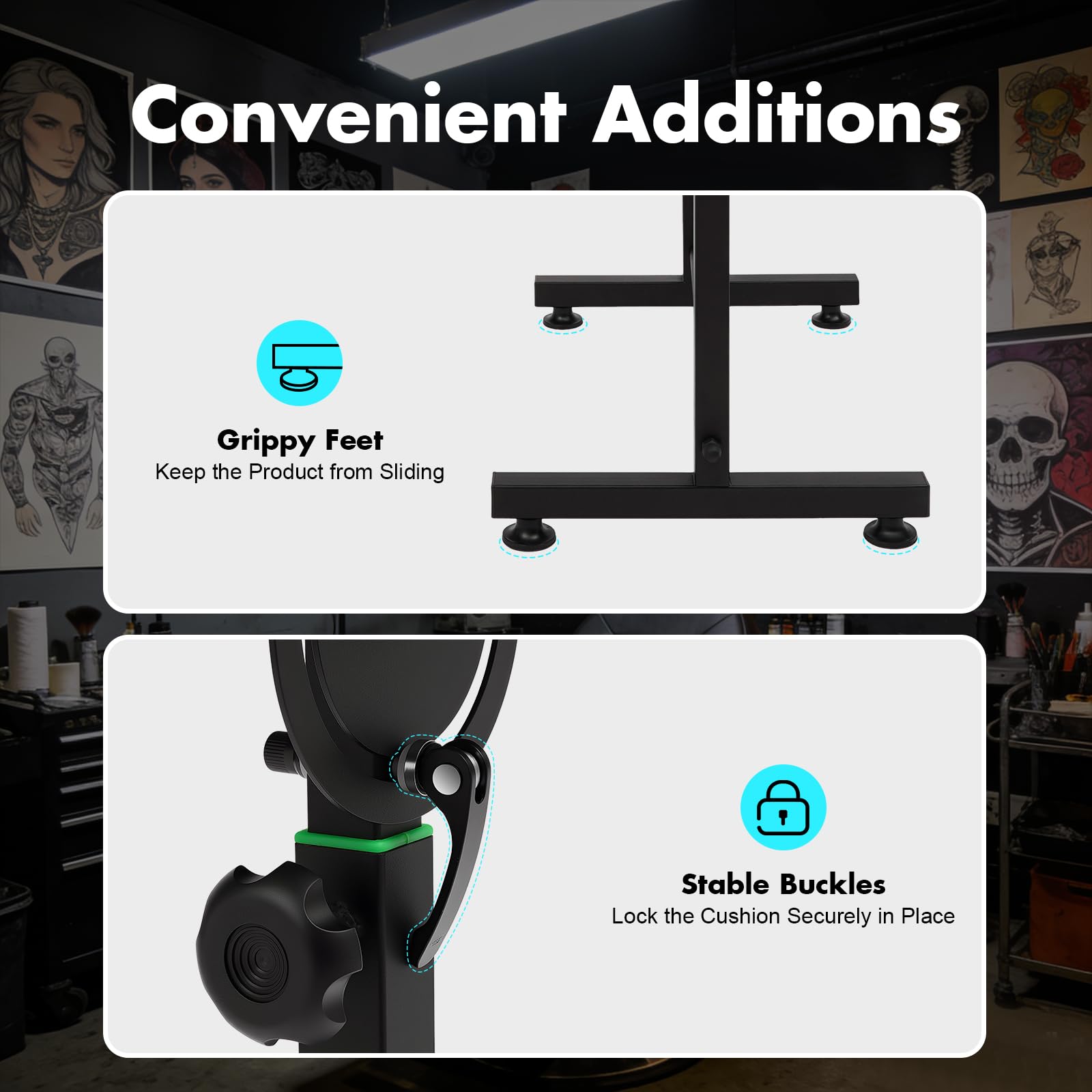 Tattoo Armlehne Armauflage Armrest Pad Verstellbare Höhe Tätowierung Armauflage Transportable Tätowierungswerkzeug Tattoo Armstütze für Orte wie Salons, Schönheitssalons, Salons