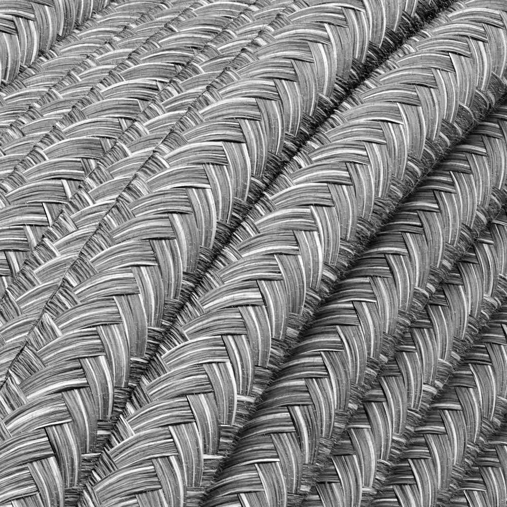 Kabel tekstylny do elastycznej instalacji elektrycznej (H05VV-F), kabel materiałowy 3 x 1,5 mm², kabel tekstylny natynkowy, kabel instalacyjny, szary melange - 10 metrów