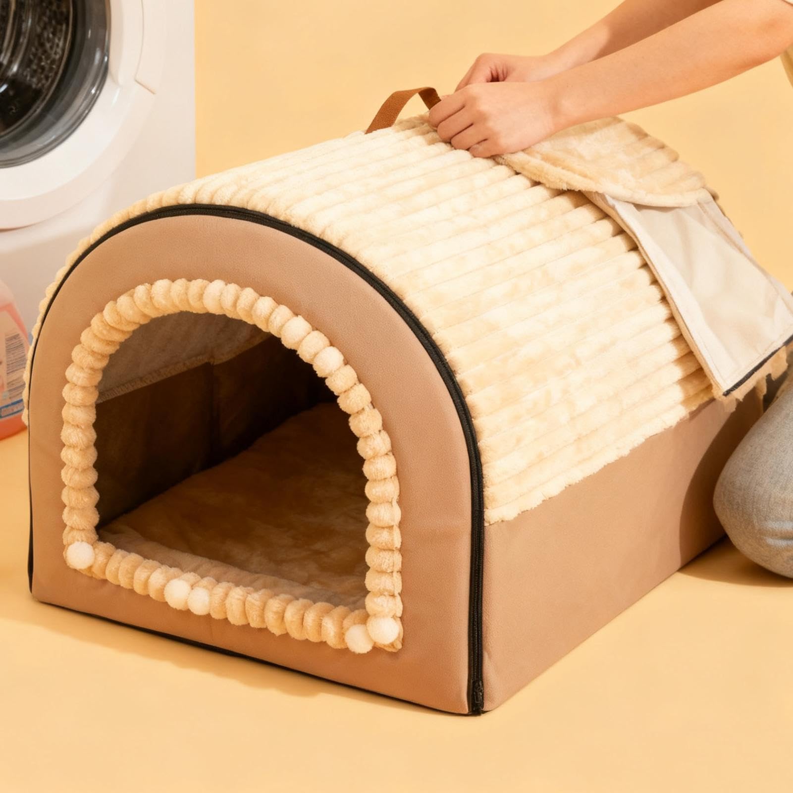Cuccia A Forma Di Tana Per Casetta Rimovibile | Tenda Casa Per Gatti Lavabile Per Cuccioli Di Gatto Animali Piccoli Cuccioli Di Cane Casa Soggiorno Camera Da Area Giochi