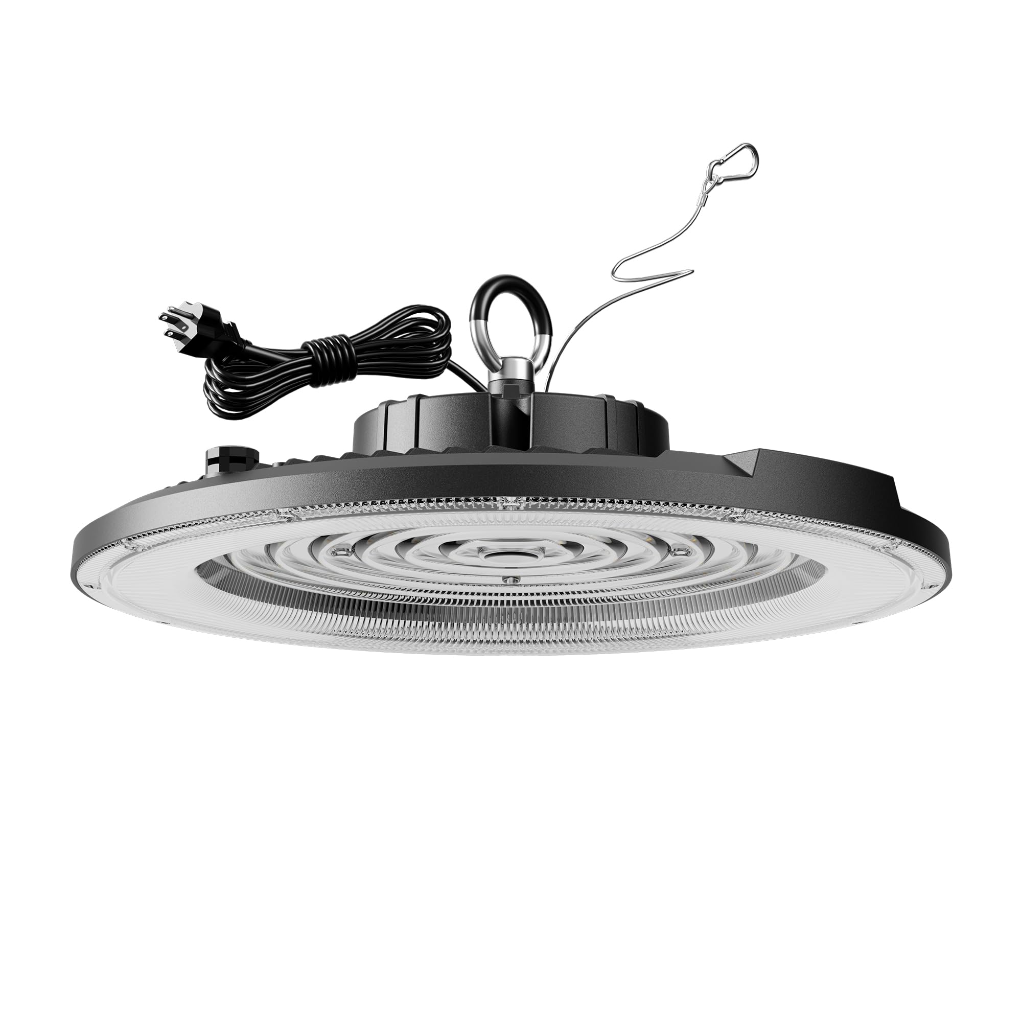 UFO LED High Bay Light 200W 30000LM 5000K AC100-277V UFO High Bay LED Shop Light with Plug Alternative