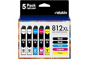 812XL Remanufactured Ink Cartridges for Epson WF-7840 Printer