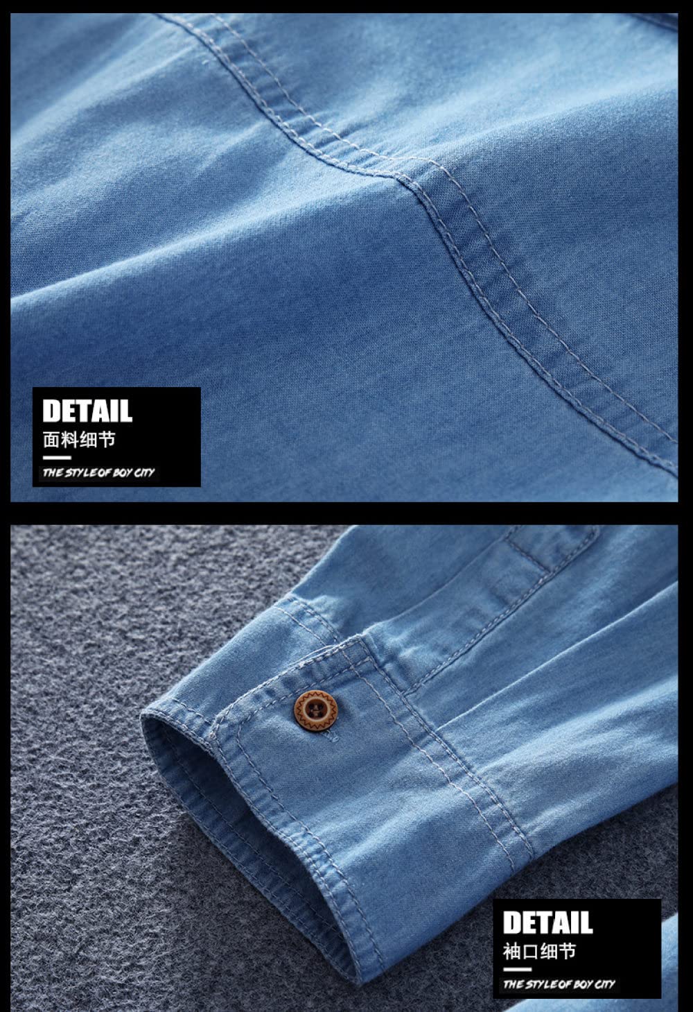 HGJH Freizeithemden Für Herren, Herren Langarmhemd Thermo Großes Cowboyhemd Blaues Hemd Button-Down-Baumwollholzfäller Bequemes Hemd Lässiges Arbeitshemd Für Männer Jungen