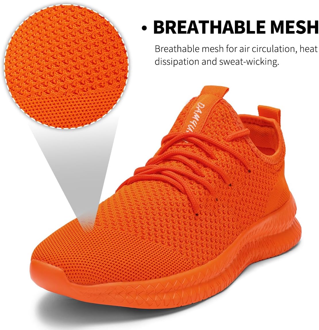 Men's Walking Running Shoes Slip On Sneakers Non Slip Athletic Sports Tennis Fitness Casual Workout Gym Shoes Lightweight Trainers Fashion Soft Comfortable Shoe