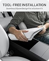 Vista 6 de BASENOR Funda para reposabrazos de consola central para Tesla Model Y Juniper/Model 3 Highland 2025 2026 [antideslizante] [sin logo] Accesorios