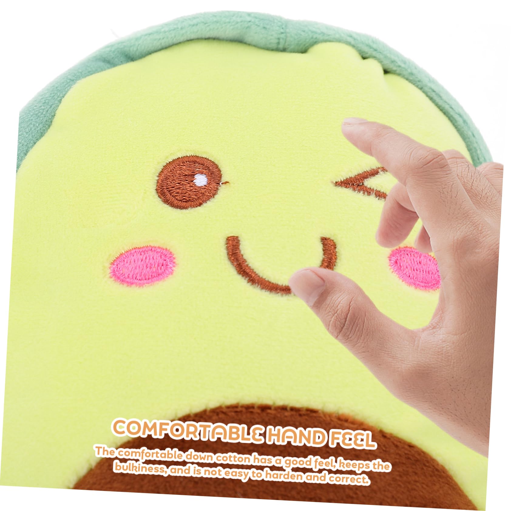 Yeqivo Joli Jouet D'avocat En Peluche Cute Avocado Plush Pour Les Filles Et Les Amis (Jaune,60CM