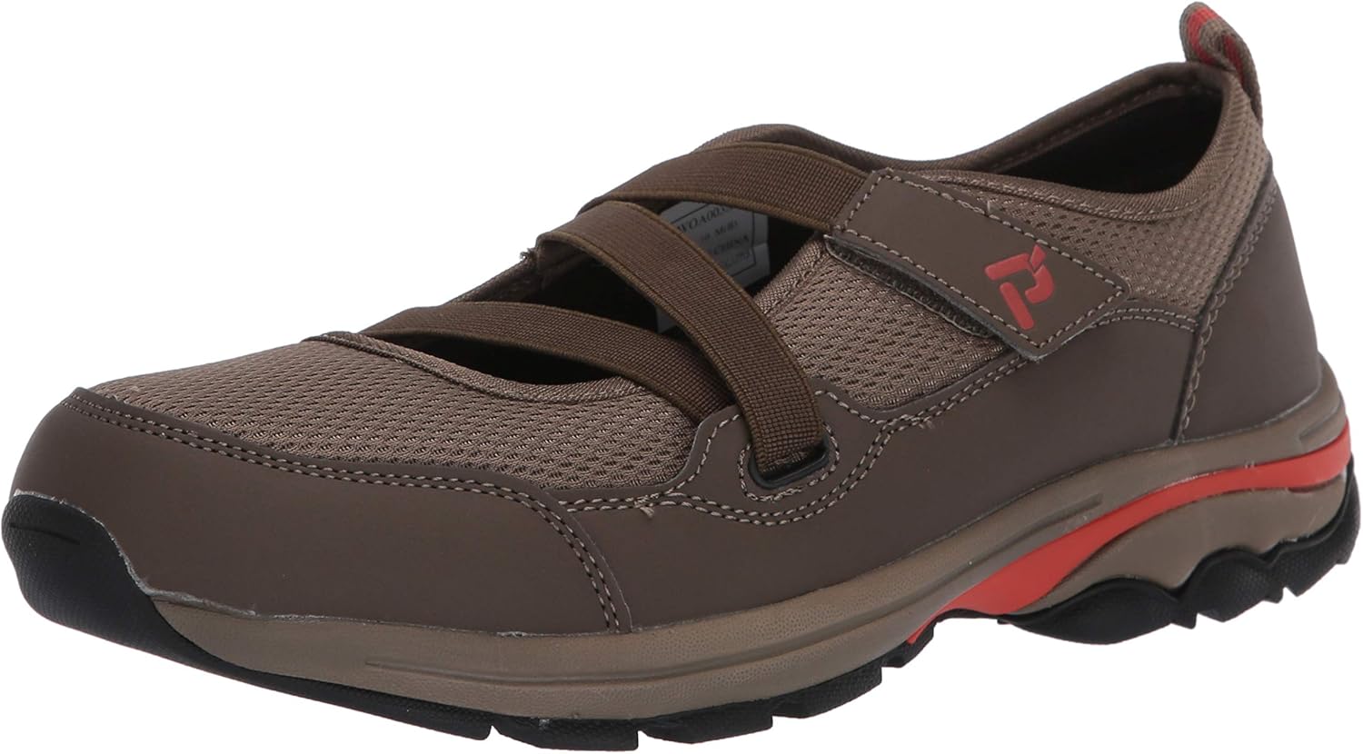 Propét Women's Poppy Hiking Shoe, Khaki/Burnt Orange, 6 Wide US