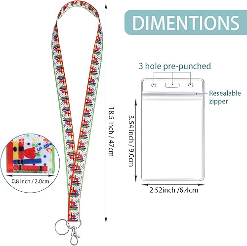 Miniatura 7 de Outus Llavero de 5 piezas para profesores con soporte para tarjetas de identificación para mujeres, novedoso diseño educativo con soporte vertical