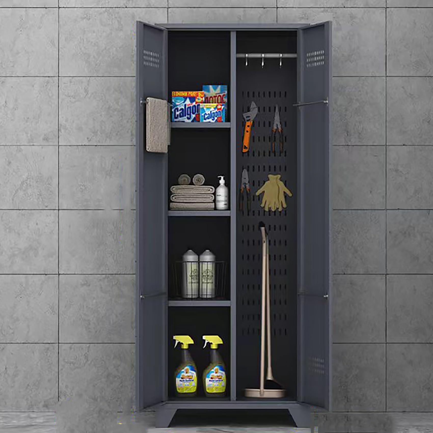 Amazon.co.jp: FORRTY 屋外ロッカー 物置 屋外 大型倉庫 室外収納庫 高  