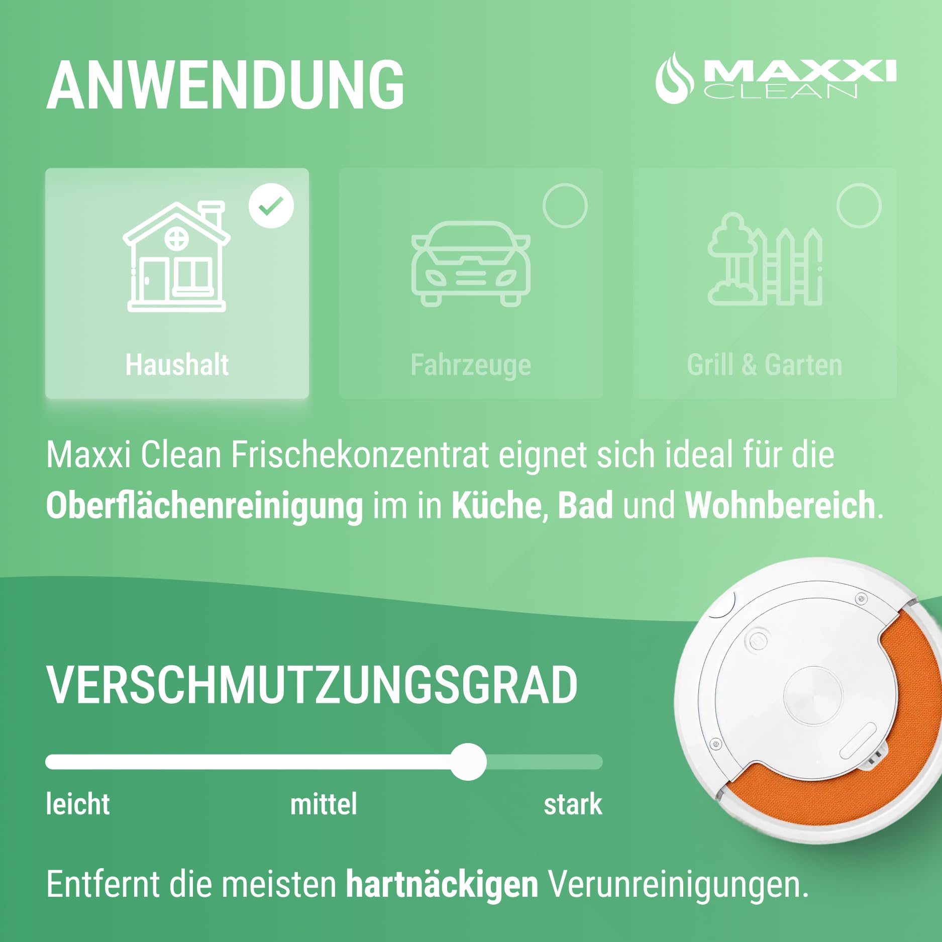 Maxxi Clean | 2 x 750 ml środek do czyszczenia dna o świeżym zapachu, odpowiedni do wszystkich robotów do wycierania, uniwersalny koncentrat czyszczący, płyn do wycierania podłogi, parkietu, płytek