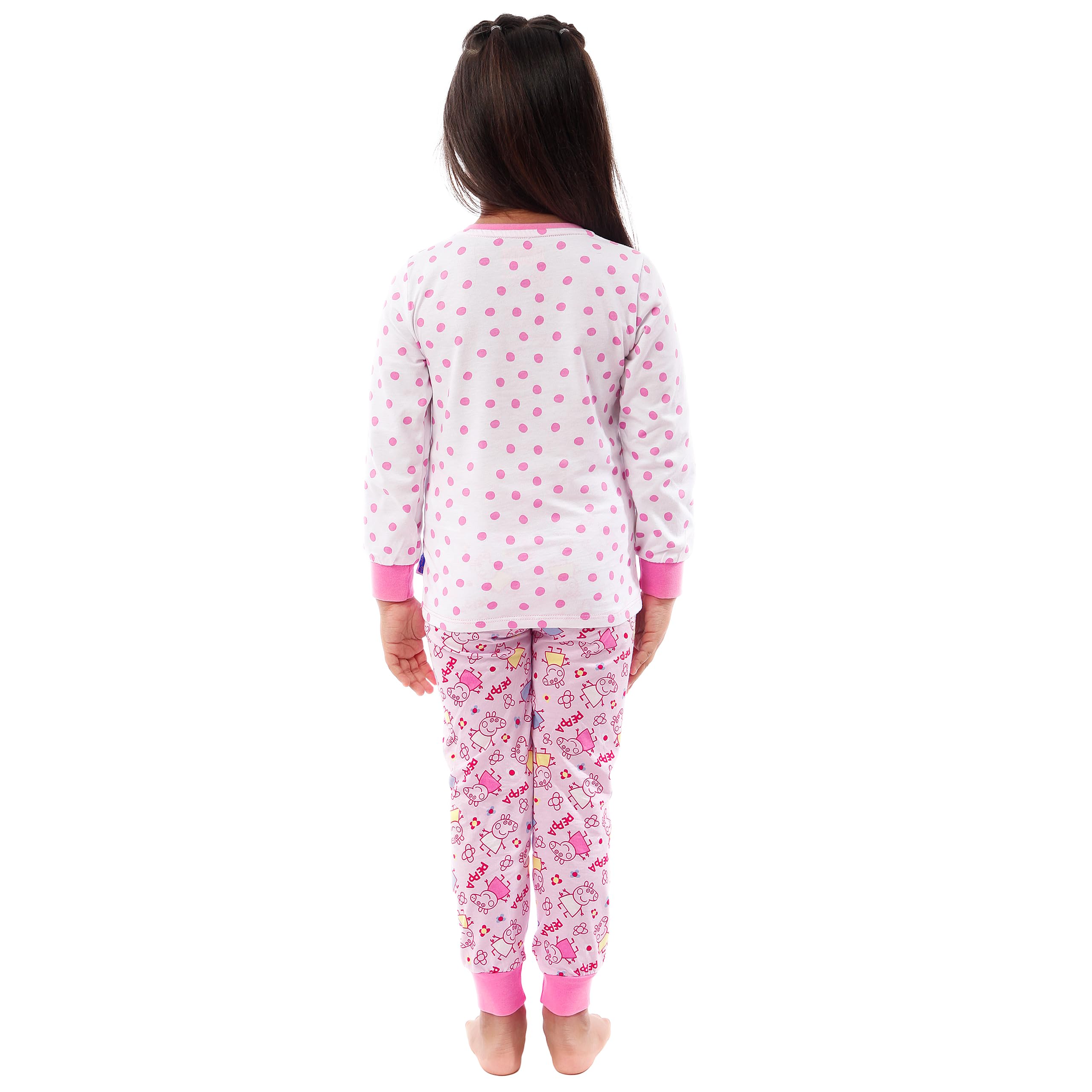 Peppa Pig Pijama Niña | Pijamas Invierno Niñas con Diseño de Flores